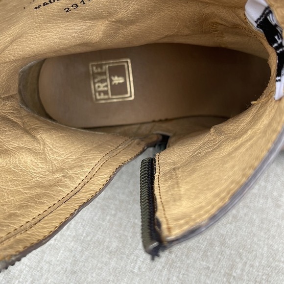 Frye brown western cowgirl ankle boots size 7.5 style B3476291 - Picture 11 of 14